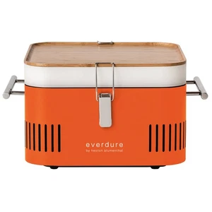 NEW Everdure Heston Blumenthal Cube Portable Charcoal Orange - Picture 1 of 3