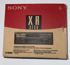 Vintage Sony XR-3750 Car Cassette Radio FM Cassette Car Stereo - Picture 1 of 12
