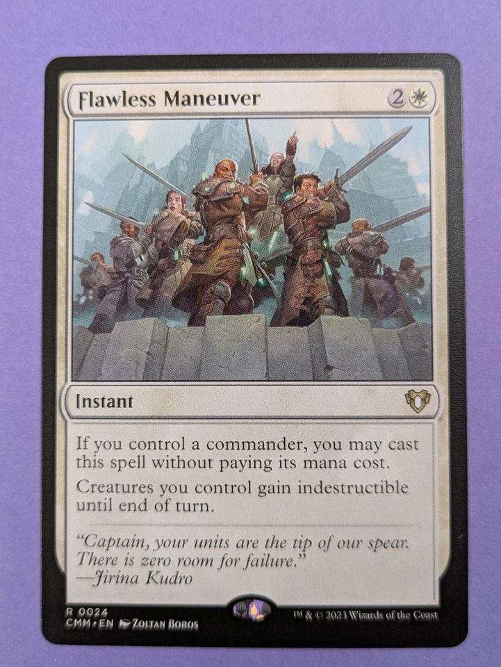 MTG Magic: Commander Masters Flawless Maneuver #0024 Rare - NM - Image 1 of 2