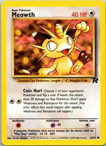 Meowth Common Team Rocket 62/82 MP - Bild 1 von 2