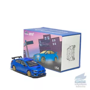 1:64 Subaru Impreza WRX STI Modelo de Coche Colección Regalo Aleación Vehículo Diecast Azul - Imagen 1 de 12