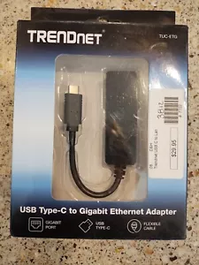 TRENDnet TUC-ETG USB-C Type-C to Gigabit Ethernet Adapter - NEW - Picture 1 of 5