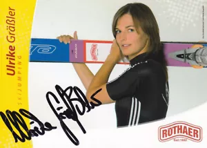 Ulrike GRÄSSLER - Deutschland, Silber WM 2009 Skispringen, Original-Autogramm! - Bild 1 von 1