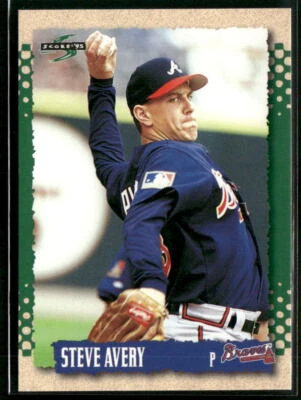 1995 Score #185 Steve Avery - Image 1 of 2