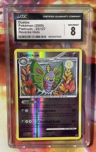 2009 Pokemon Platinum Reverse Holo 25/127 Dustox CGC 8 NM-MT - Picture 1 of 4