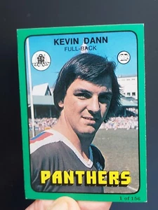 Scanlens 1978 Rugby League footy card #1 Kevin Dann PENRITH PANTHERS EXC+ - Picture 1 of 3