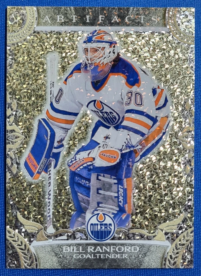 2024-25 Upper Deck Artifacts Legends Bill Ranford Gold Foilboard Oilers #157 - Image 1 of 2