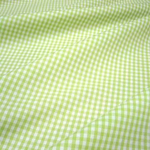 Stoff Baumwolle Vichy Karo hellgrün weiß 2,5 mm Swafing Canstein kariert grün - Bild 1 von 1