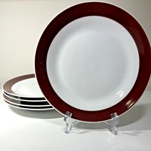 Juego de 5 Platos de Ensalada Richard Ginori Borde Marrón E-7 GIN20 Hecho en Italia 7.75" - Imagen 1 de 5