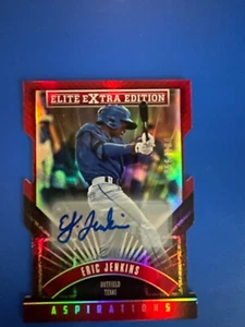2015 Elite Extra Edition Prospect Autos Aspirations Die Cut #46 Eric Jenkins 3A - Picture 1 of 3