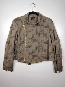 MADELEINE Damen Jeans Jacke Bestickt Übergangsjacke Grün Gr 44 / A+ Zustand - Bild 1 von 10