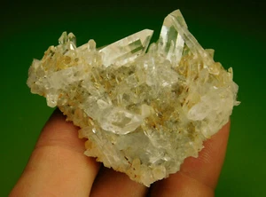 Natürlicher Arkansas wasserklarer Quarzkristall Cluster McEarl Ridge Mine scharfe Xtls - Bild 1 von 4