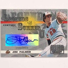 2003 Donruss Signature Jim Palmer autograph Legends of Summer auto Century /100