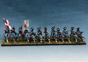 15mm Seven Years War WGS painted French Royal Cantabres Infanterie Fa57 - Bild 1 von 6