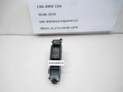 BMW 320i ECO 2017-2018 interruptor de modo de conducción 16598710 OEM Foto 1 de 4