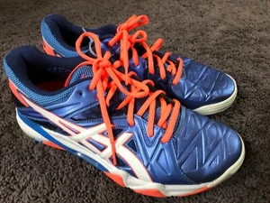 Asics Gel Sensei Damen 6 Pulver blau weiß Flash Coral B552Y 4701 Größe 8 - Bild 1 von 5