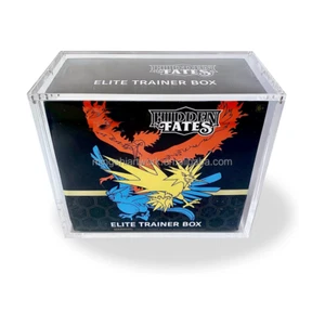 Tarjeta de Pokémon Acrílico CAJA DE ENTRENADOR ÉLITE ETB Estuche Rígido de Pantalla con Tapa Imán NUEVO - Imagen 1 de 11