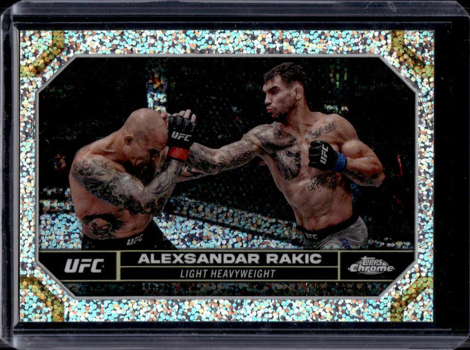 2024 Topps Chrome UFC Aleksandar Rakic Speckle Refractor #182/299