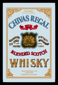 Chivas Regal Whisky Spiegel Wandspiegel Bar Partykeller Kneipe Neu 30 cm New !