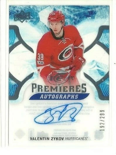 2017-18 Upper Deck Ice Ice Premieres Autographs #IPAVZ Valentin Zykov (ref 75176 - Image 1 of 1