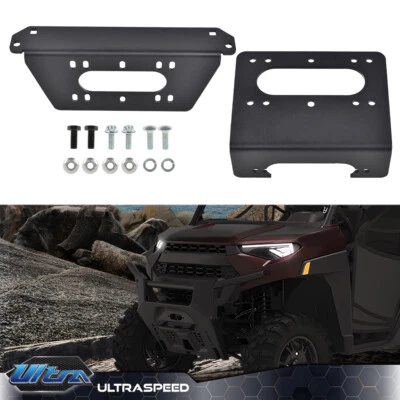 Fit For 18-23 Polaris Full Size Ranger 1000 XP 4x4 Winch Mount Plate Kit - Image 1 of 4