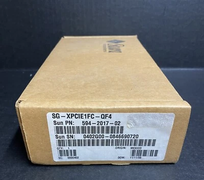 Sun SG-XPCIE1FC-QF4 375-3355 4Gigabit/Sec PCI Express Single FC Host Adapter NEW - Image 1 of 4