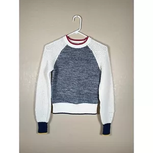 Joie Pullover Pulli Damen Gr. XXS Golani Colorblock Baumwolle Strick - Bild 1 von 7
