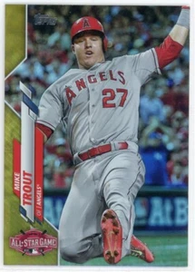 Actualización Topps 2020 lámina de oro #U4 Mike Trout AS Los Angeles Angels - Imagen 1 de 2