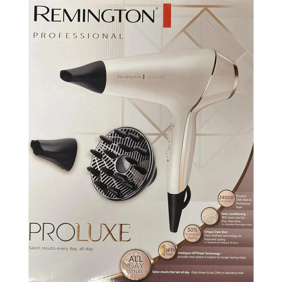 Remington Proluxe Ionic Hair Dryer│Iconic Conditioning│Long Lasting│2400W│InUK - Image 1 of 1