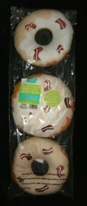 Frisco Squeaky Dog Toy--Maple Bacon Donuts--Set of 3--BRAND NEW--FREE SHIPPING - Picture 1 of 4
