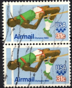 STATI UNITI USA 1979 - Posta Aerea - Coppia usata 31 c. Giochi Olimpici #SUW - Foto 1 di 1