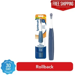 Spinbrush NEW PRO CLEAN Battery Powered Electric Toothbrush for Adults 1 ct - Picture 1 of 6