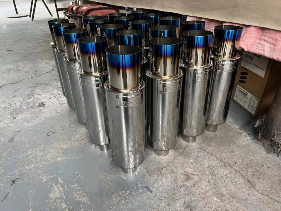 HKS MUFFLER CANNON) Burnt Blue 2.5” To 4 “ - Image 1 of 1