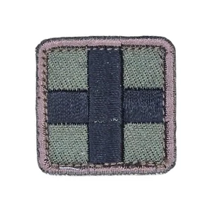 MINI PARCHE GANCHO TÁCTICO BORDADO EMS BOSQUE CRUZADO PARAMÉDICO EMT 1" - Imagen 1 de 2