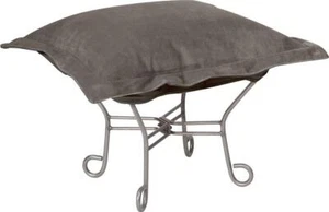 Pouf Ottoman HOWARD ELLIOTT Bella Neutral Sand Polyester Poly - Picture 1 of 1