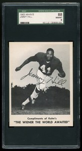 1963 Kahn's Wiener's Jimmy Hill *Cardinals* SGC 88 NM/MT #1259936-006