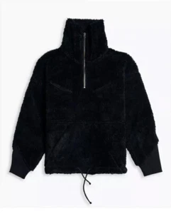 Levi's Made And Crafted Sherpa Track Popover Sweater Size Large $248 - Picture 1 of 11