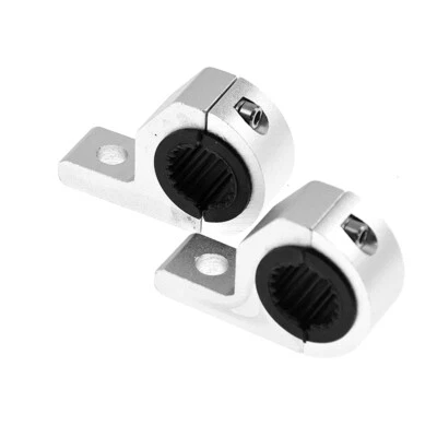 Horizontal LED Light Bar Clamp Mount Bracket Kit For 1" 1.25" ATV UTV Off-Road - Image 1 of 4