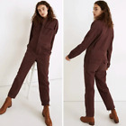 NEW Madewell petite Warm-Brushed Signature Coverall Jumpsuit, Petite XXS
