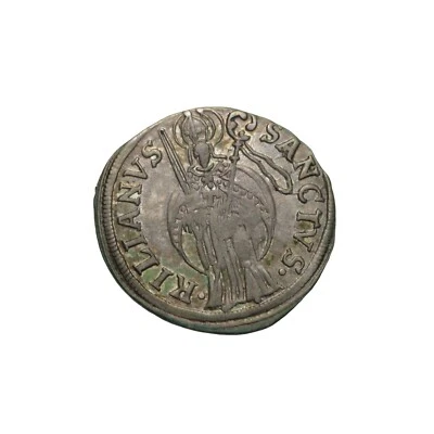 1691 German States Wurzburg Silver Schilling Johann Gotfried St. Kilian km#198 - Image 1 of 2