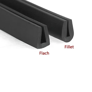 U-Profil Steckplatz Gummi Fassungsprofil Gummidichtung Kantenschutz 1mm ~ 12mm - Picture 1 of 4