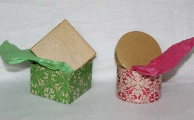 Hecho a mano Pascua Día de la Madre Cumpleaños San Valentín Caja Recuerdo Lote de 2 Foto 1 de 4