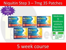 Niquitin Patches Step 3 - 7mg x 35 Patches UK SELLER EXP 11/2021 STOP SMOKING