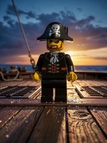 LEGO Pirates Captain Minifigure - pi138a - Set 9349