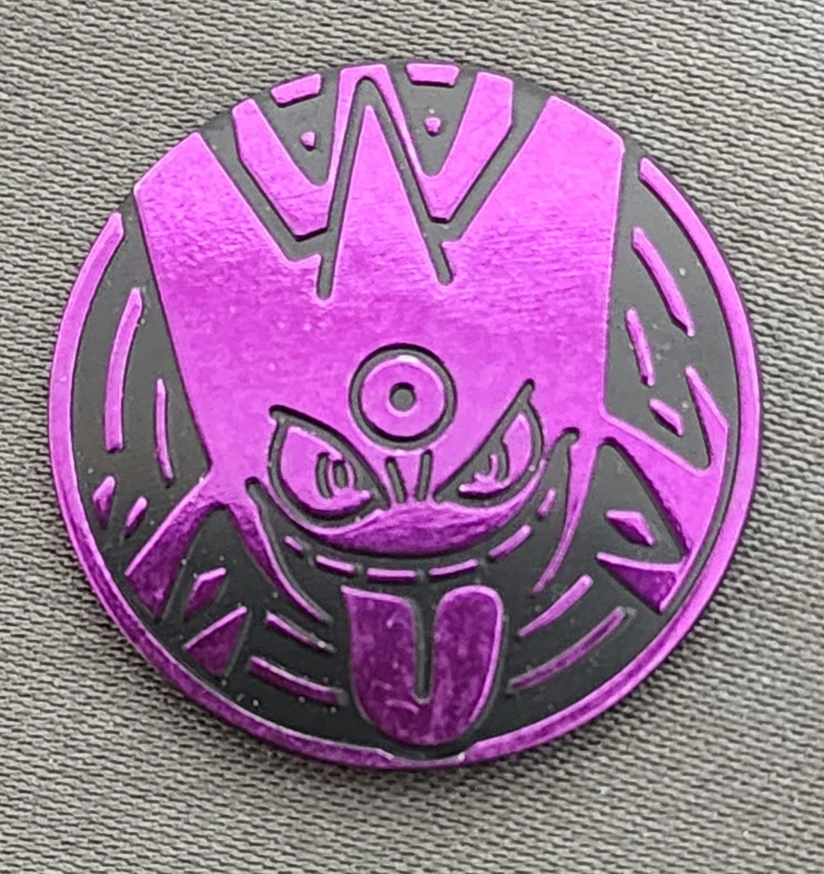 2014 Mega Gengar Coin: Purple - Pokémon XY "Bolt Twister" Theme Deck Coin - Image 1 of 1