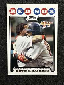 DAVID ORTIZ / MANNY RAMIREZ #99 2008 Topps Baseball QTY Boston Red Sox - Picture 1 of 2