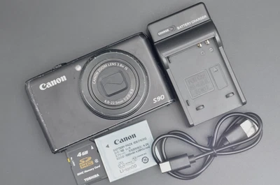 Cámara digital compacta Canon PowerShot S90 10,0 MP negra #G43 Foto 1 de 4