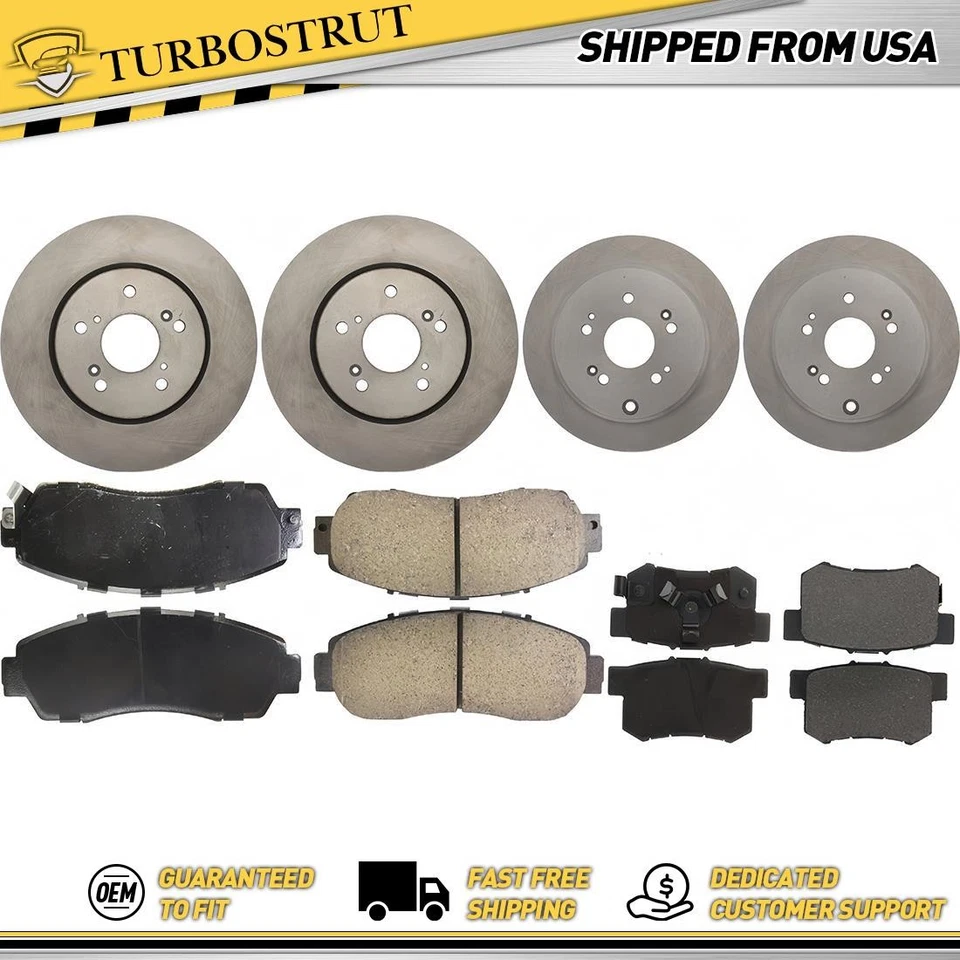 Kit de pastillas de freno delanteras y traseras OE para Acura RDX 2010-2012 2,3 L Foto 1 de 2