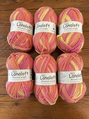 Lanaloft Worsted Hilado Agua Salada Caramelo LL555W Rosa Lana Marrón Oveja 21 OZ Foto 1 de 4