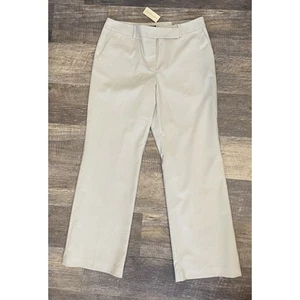 Ann Taylor Signature Trousers Gray Womens Size 12 New Career Office Dressy Pants - Picture 1 of 13